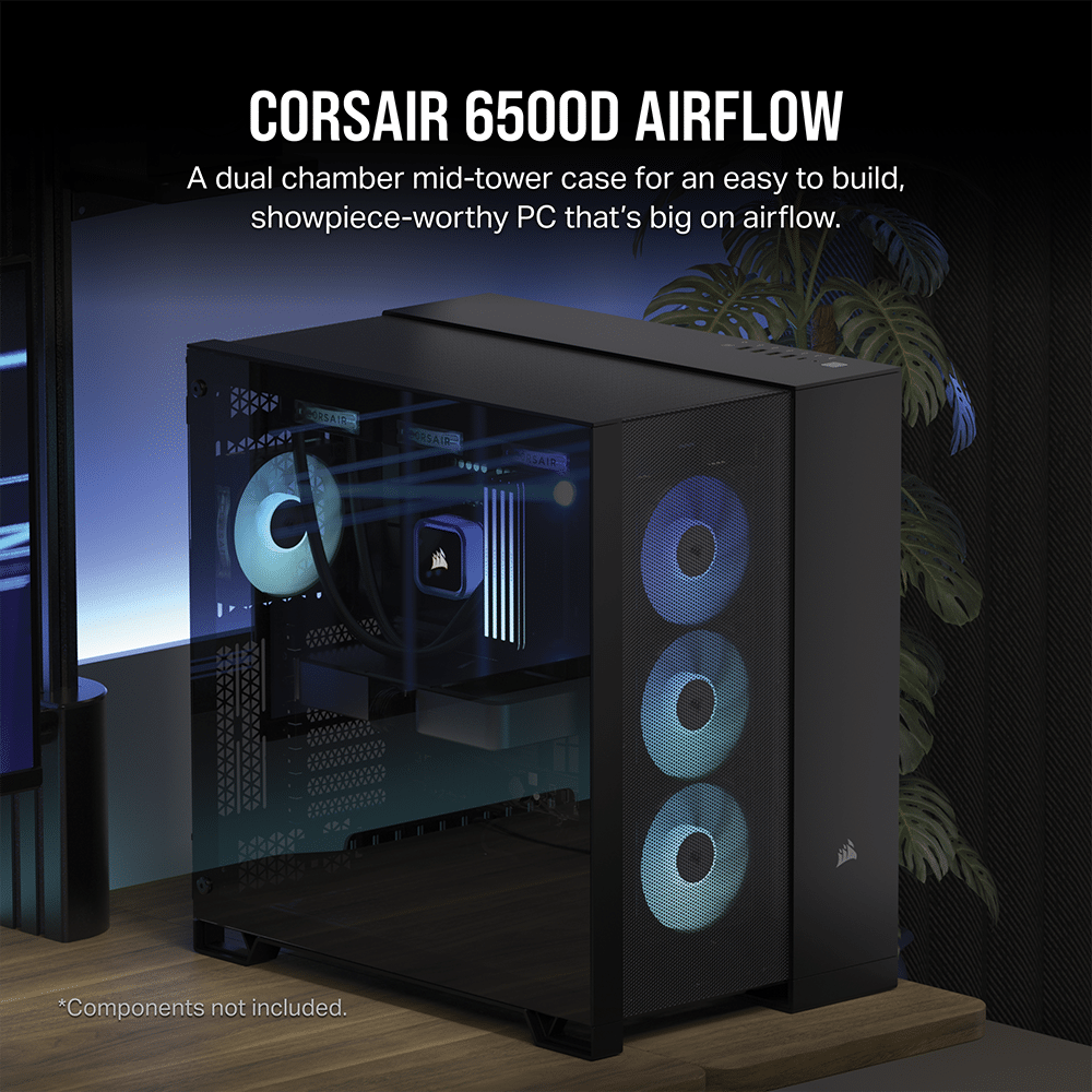 מארז CORSAIR 6500D AIRFLOW Mid-Tower Dual Chamber PC Case