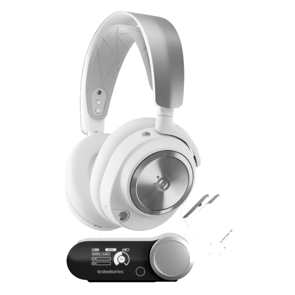 אוזניות גיימינג אלחוטיות STEELSERIES Arctis Nova Pro Wireless White